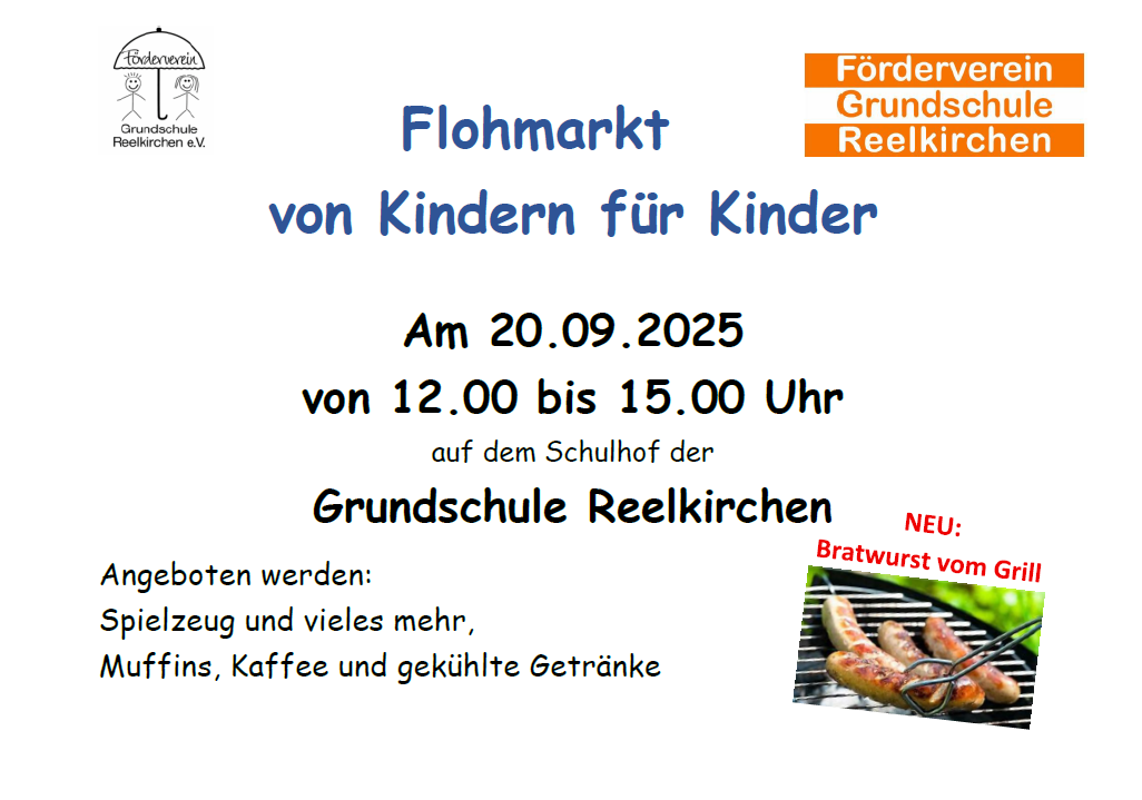 Flohmarkt von Kindern für Kinder