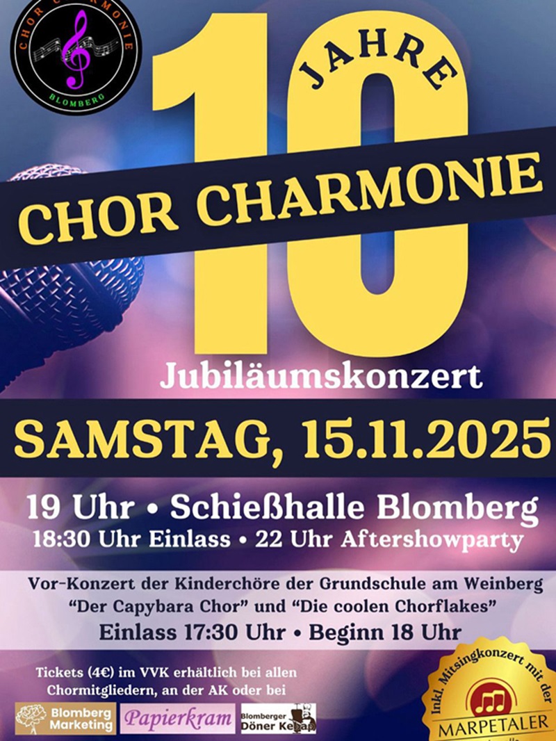 Jubiläumskonzert: 10 Jahre Charmonie